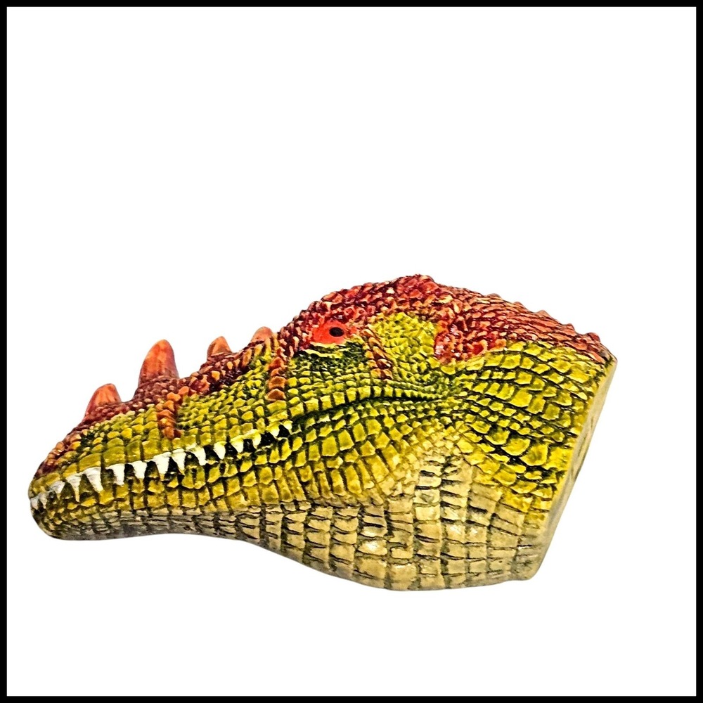 V. Aalko Alioramus Dinosaur Brooch Pin Handcrafted USA Collectible
